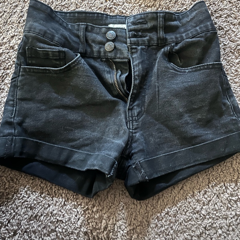 Women’s Black Denim Shorts